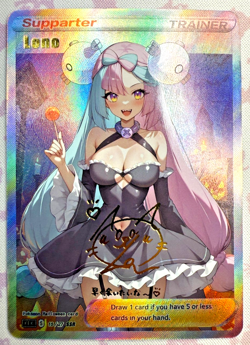 Waifu Pokemon Iono Beautiful Full Art Halloween Holo Series NM - Image 1