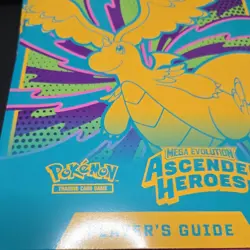 Pokemon TCG Mega Evolution Ascended Heroes Player's Guide Dragonite Blue Yellow - Image 1