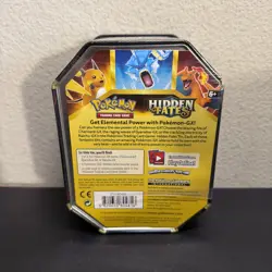 Pokemon TCG Hidden Fates Tin Gyarados GX Factory Sealed FREE SHIPPING - Image 2