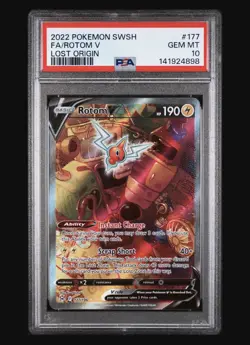 Pokemon Rotom V Lost Origin Full Alt Art #177 PSA 10 Gem Mint - Image 1