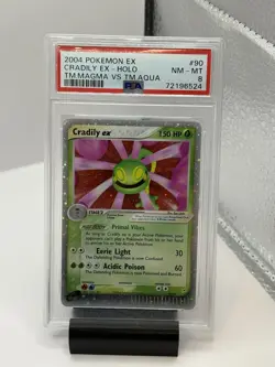 2004 Pokemon Cradily ex Team Magma vs Team Aqua 90/95 PSA 8 NM-MT - Image 1