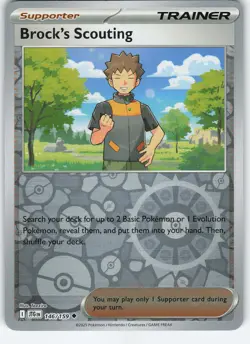 Brock's Scouting - 146/159 Reverse Holo SV09: Journey Together NM Pokemon - Image 1