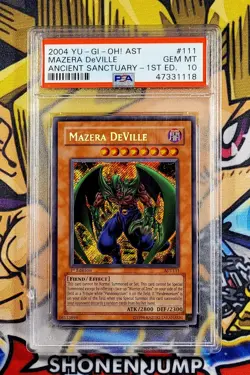 Yu-Gi-Oh! MAZERA DEVILLE 1st Ed Ancient Sanctuary AST-111 PSA 10 Secret GEM MINT - Image 1