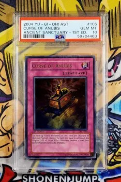 Yu-Gi-Oh! CURSE OF ANUBIS 1st Ed Ancient Sanctuary AST-105 PSA 10 Ultra GEM MINT - Image 1