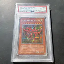 Konami Slifer The Sky Dragon Secret Rare GBI-001 Unlimited PSA 10 2003 - Image 1