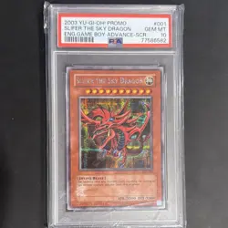 Konami Slifer The Sky Dragon Secret Rare GBI-001 Unlimited PSA 10 2003 - Image 3