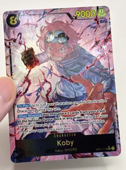 One Piece CCG Koby Secret Rare Alternate Art OP11-119 Mint Pack Fresh - Image 2