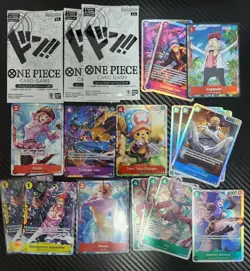 One Piece Rare English TCG Lot SR ALT Sealed Don Packs Bonney Law Chopper Uta - Image 1