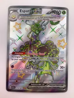 Pokemon TCG Espathra EX 214/091 Paldean Fates Special Illustration Rare NM - Image 1
