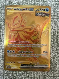 Walking Wake ex 178/131 Hyper Rare Gold – SV Prismatic Evolutions NM Pokemon TCG - Image 1
