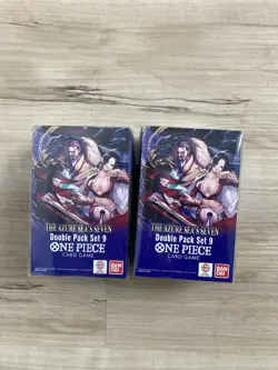 One Piece TCG The Azure Sea's Seven Double Pack Set 9 Sealed (Lot of 2) - Image 1