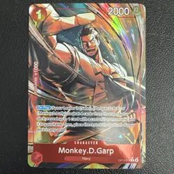 Monkey D Garp Alt Art OP13-016 Carrying on His Will - One Piece English Foil - Image 1