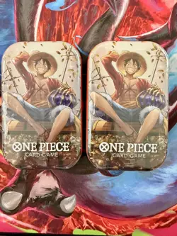 One Piece Mini Tin Vol 2 Factory Sealed NEW Monkey D. Luffy OP13 OP-13 Lot of 2 - Image 1