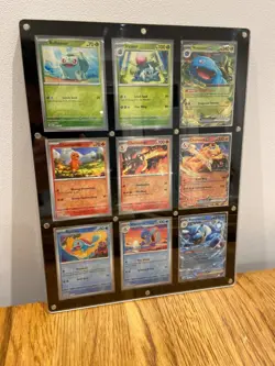 Pokemon TCG 151 Kanto Evolutions 9 Cards Display - Charizard Venusaur Blastoise - Image 3