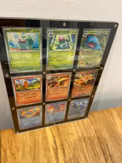 Pokemon TCG 151 Kanto Evolutions 9 Cards Display - Charizard Venusaur Blastoise - Image 4