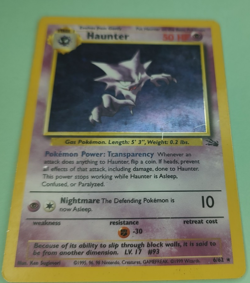 Pokemon Haunter 6/62 Fossil Holo Rare HP Trading Card TCG - Image 3