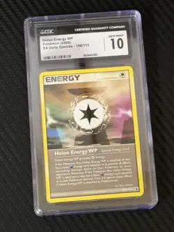 (POP 1) CGC 10 EX Delta Species Holon Energy WP 106/113 Pokemon Card - Image 1