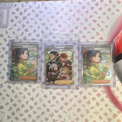 Pokemon TCG Paldea Evolved Trainer Parasol Lady & Friends 3 Holo Cards English - Image 1