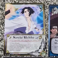 6 Naruto Cards Sasuke Uchiha Kabuto Yakushi Snake Sword Visual Jutsu - Image 2