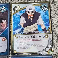 6 Naruto Cards Sasuke Uchiha Kabuto Yakushi Snake Sword Visual Jutsu - Image 4