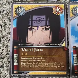 6 Naruto Cards Sasuke Uchiha Kabuto Yakushi Snake Sword Visual Jutsu - Image 5
