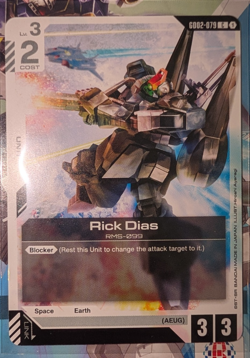 FRESHLY PULLED Gundam Card Game TCG - Rick Dias - GD02-079 C - M/NM - Image 1
