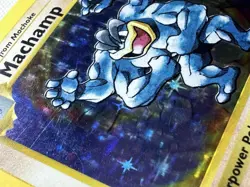SHADOWLESS Machamp Base Set 1st Edition 8/102 Holo Rare Pokemon Card - Image 2