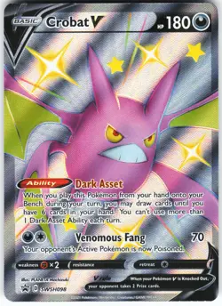 Crobat V - SWSH098 Pokemon SWSH: Sword & Shield Promo Cards Holo Promo NM - Image 1