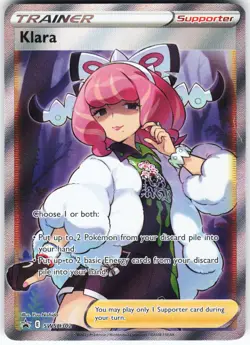Klara (Full Art) SWSH302 Pokemon SWSH Sword & Shield Promo Cards Holo Ultra Rare - Image 1