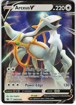 Arceus V - SWSH306 Pokemon SWSH: Sword & Shield Promo Cards Holo Promo NM - Image 1