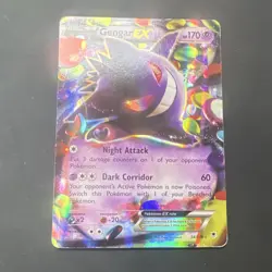 Pokemon Gengar EX 34/119 XY Phantom Forces Ultra Rare Holo 170 HP Card - Image 1
