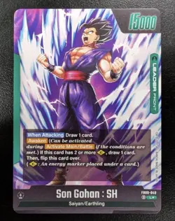 Son Gohan : SH FB09-049 Leader Alternate Art Dual Evolution Dragon Ball Card Eng - Image 2