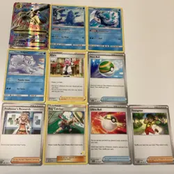 Pokemon TCG Lot 10 Cards Blastoise Regice Mantine Alolan Vulpix Klara - Image 1