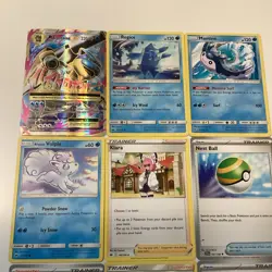 Pokemon TCG Lot 10 Cards Blastoise Regice Mantine Alolan Vulpix Klara - Image 2
