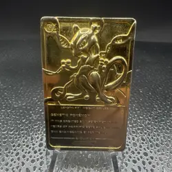 1999 MEWTWO Gold Bar Card Limited Edition Burger King Gold Plated Pokemon - Image 2
