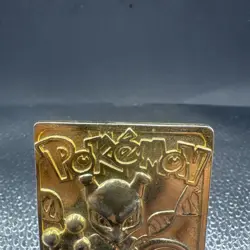 1999 MEWTWO Gold Bar Card Limited Edition Burger King Gold Plated Pokemon - Image 3