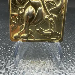 1999 MEWTWO Gold Bar Card Limited Edition Burger King Gold Plated Pokemon - Image 4