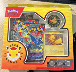 Pokemon Day 2026 Pikachu Promo Card + Coin & Booster Packs | Sealed! Ships Fast - Image 1