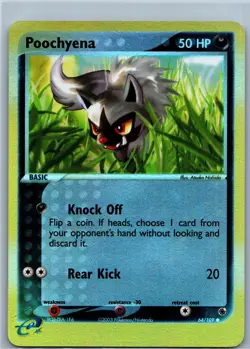 Poochyena 64/109 Ruby and Sapphire Reverse Holo Pokemon Card - Image 1
