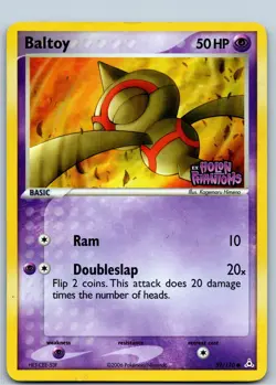 Baltoy Reverse Holo Stamped Pokemon Card 59/110 Common - EX Holon Phantoms - Image 1