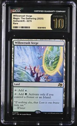 MTG Magic The Gathering Willowrush Verge Aetherdrift CGC PRISTINE 10 - Image 1