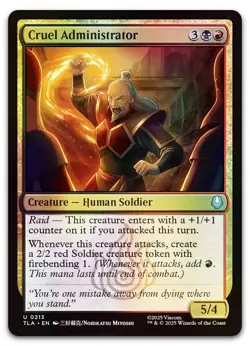 Cruel Administrator #213 (Foil) (NM) TLA Magic MTG - Image 1