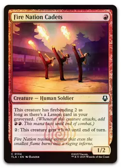 Fire Nation Cadets #134 (Foil) (NM) TLA Magic MTG - Image 1