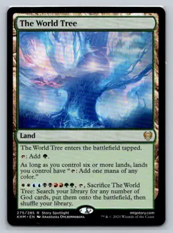 MTG Kaldheim #275 The World Tree Rare Land - Image 1