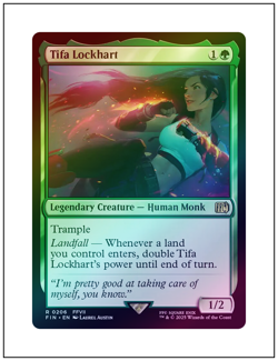 1x Tifa Lockhart, Foil, Magic the Gathering MTG NM - Image 1