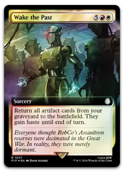 Wake the Past (Extended Art) (Surge Foil) #1007 (NM) Fallout PIP Magic MTG - Image 1