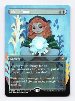 Idyllic Tutor (Borderless) (Foil) 0129 (M) MTG Lorwyn Eclipsed (ECL) (SPG) - Image 1