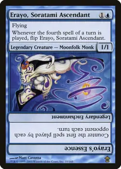 MtG Saviors of Kamigawa Rare Erayo, Soratami Ascendant Erayo's Essence NM/M - Image 1