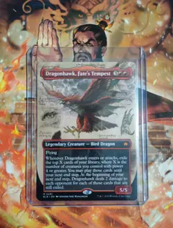 Dragonhawk, Fate's Tempest (Borderless) [Bloomburrow] Magic MTG - Image 1