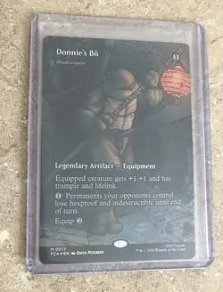Donnie's Bo Shadowspear Borderless Teenage Mutant Ninja Turtles TMNT MTG Magic - Image 3